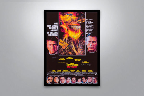 The Towering Inferno Signed Poster with COA