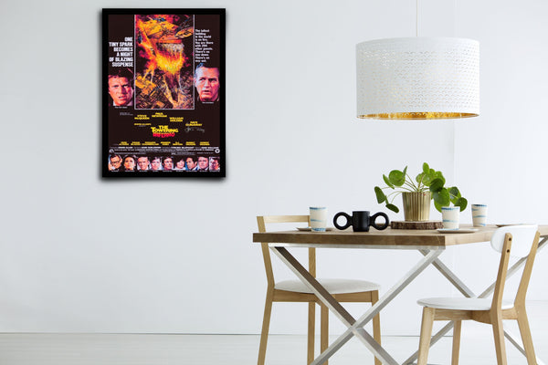 The Towering Inferno Signed Poster with COA