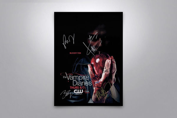 The Vampire Diaries Signed Poster with COA