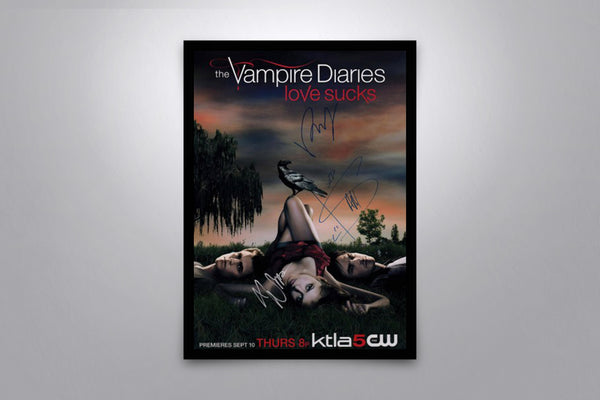 The Vampire Diaries Signed Poster with COA