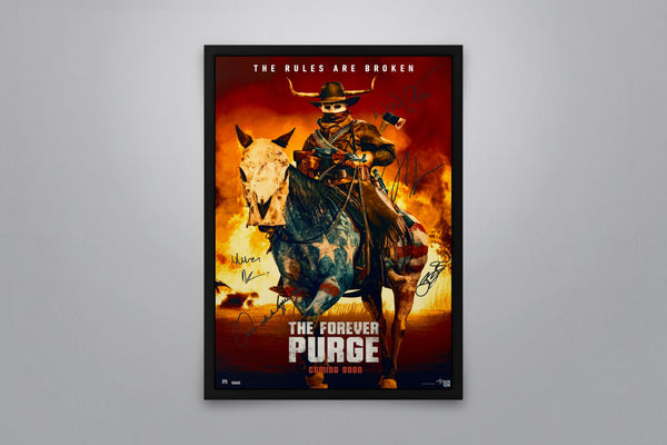 The Forever Purge Signed Poster with COA