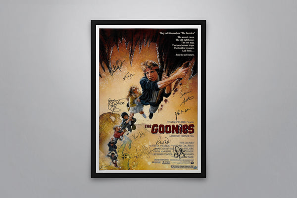 The Goonies Signed Poster with COA
