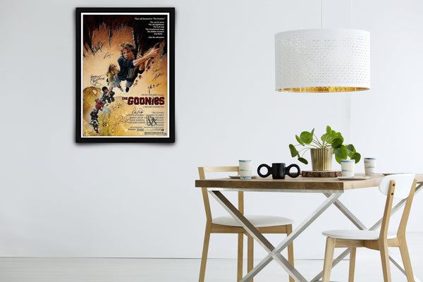The Goonies Signed Poster with COA