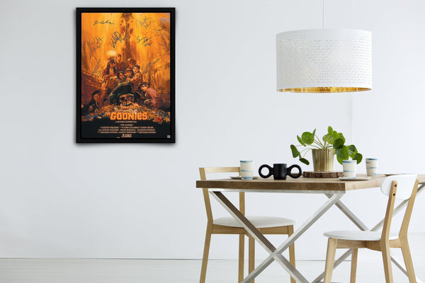 The Goonies (1985) Signed Poster with COA