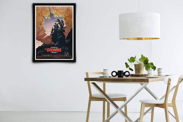 The Goonies (Theatrical Poster) Signed Poster with COA