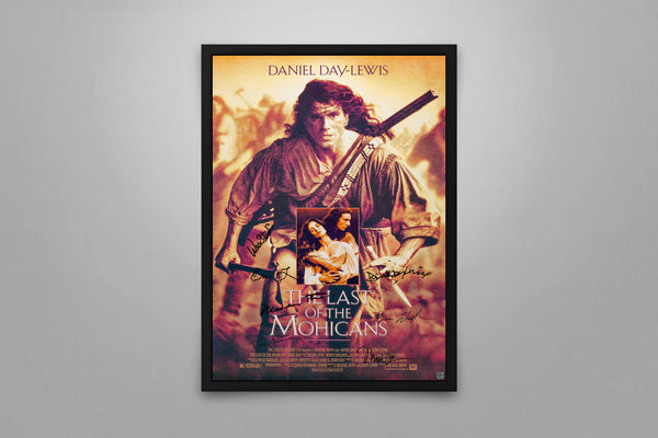 The Last of the Mohicans Signed Poster with COA