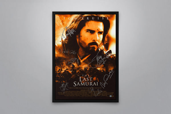 The Last Samurai Signed Poster with COA