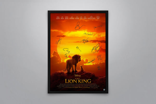 The Lion King (2019) Signed Poster with COA