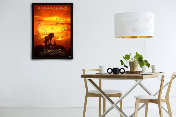 The Lion King (2019) Signed Poster with COA