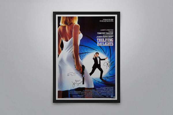 The Living Daylights Signed Poster with COA