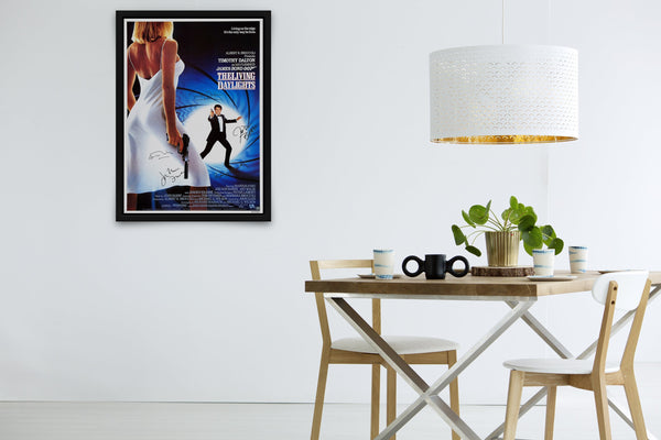 The Living Daylights Signed Poster with COA