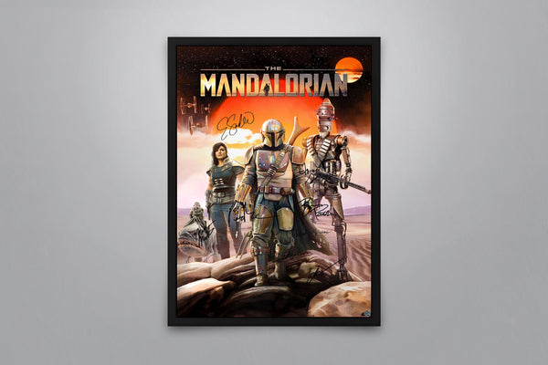 The Mandalorian Signed Poster with COA