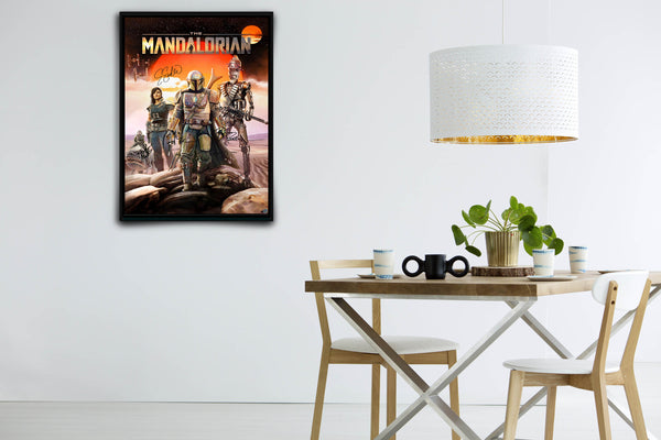 The Mandalorian Signed Poster with COA