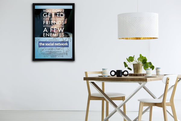 The Social Network Signed Poster with COA