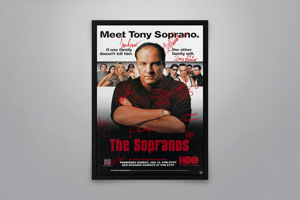 The Sopranos Signed Poster with COA