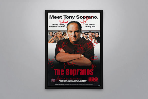 The Sopranos Signed Poster with COA