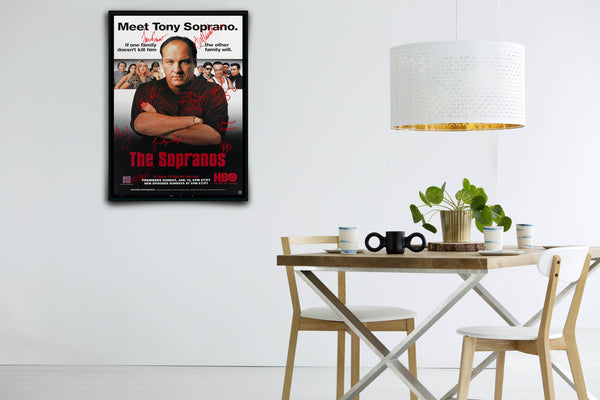 The Sopranos Signed Poster with COA