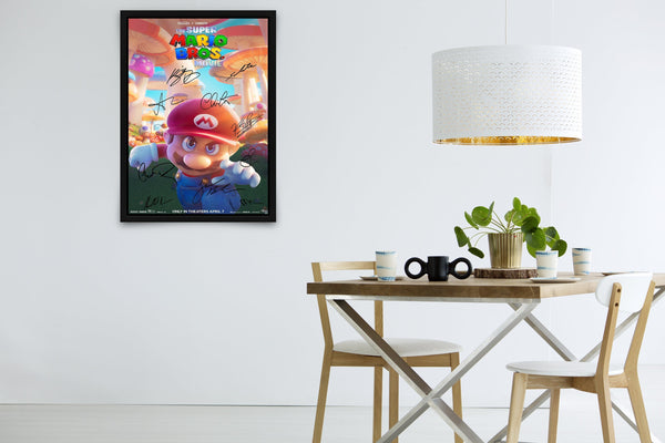 The Super Mario Bros. Movie Signed Poster with COA