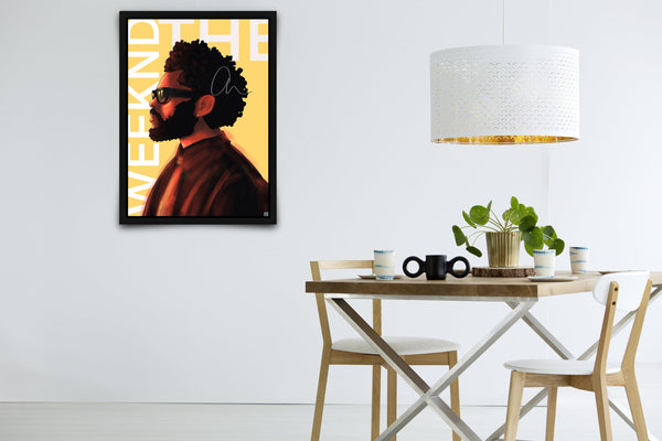 The Weeknd Signed Poster with COA