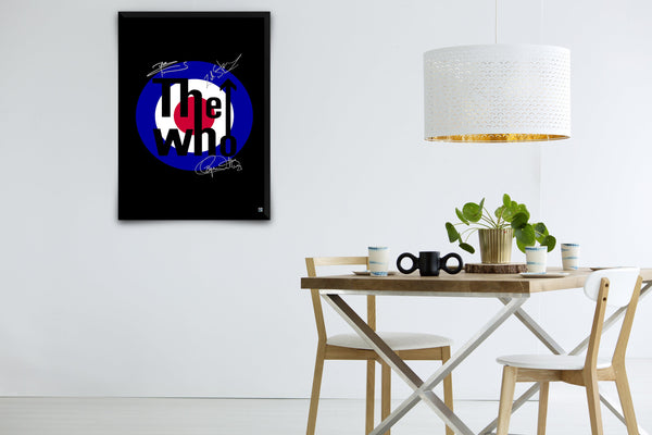 The Who Signed Poster with COA
