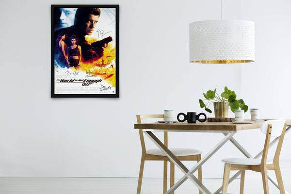 The World Is Not Enough Signed Poster with COA