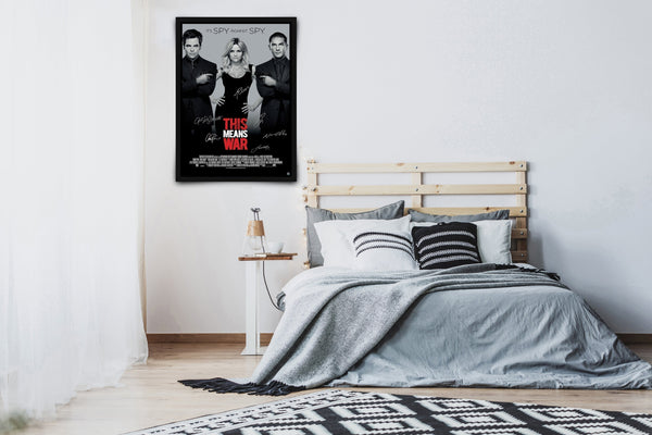 This Means War Signed Poster with COA