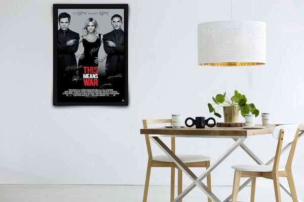 This Means War Signed Poster with COA