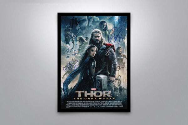 Thor: The Dark World Signed Poster with COA