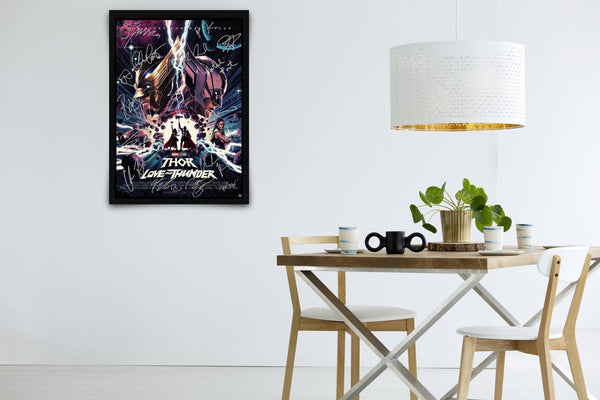 Thor: Love and Thunder Signed Poster with COA