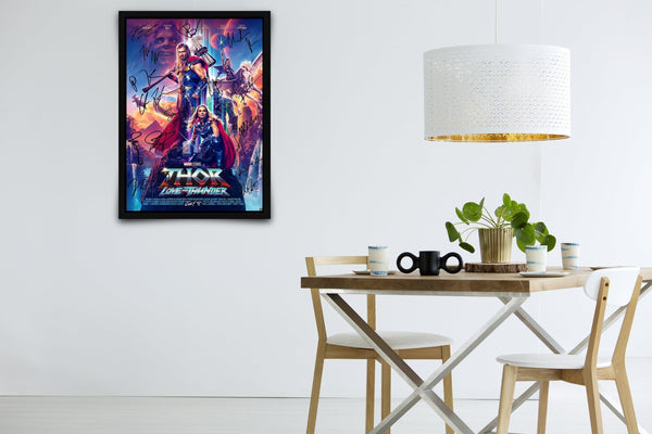 Thor: Love and Thunder Signed Poster with COA