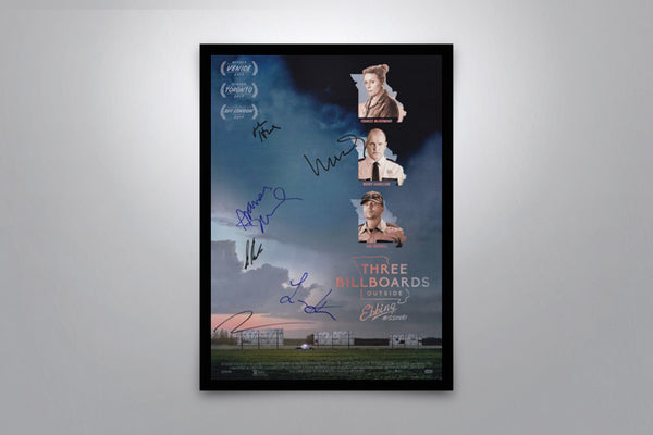 Three Billboards Outside Ebbing, Missouri Signed Poster with COA