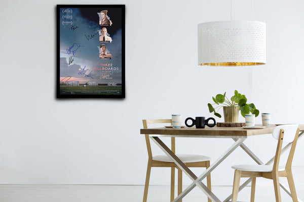 Three Billboards Outside Ebbing, Missouri Signed Poster with COA