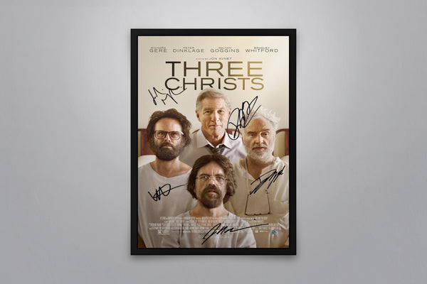 Three Christs Signed Poster with COA