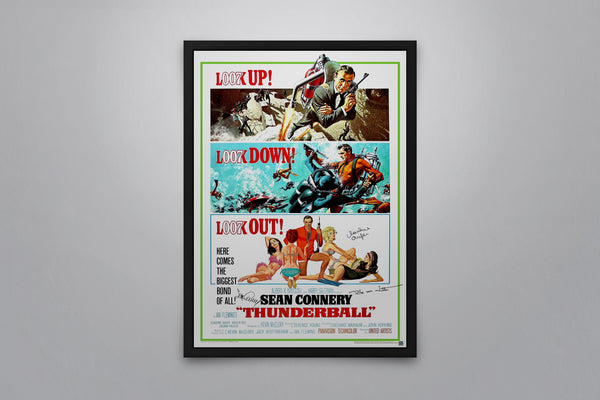 Thunderball Signed Poster with COA