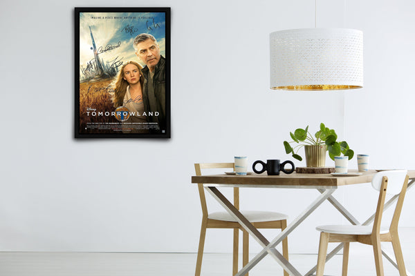 Tomorrowland Signed Poster with COA