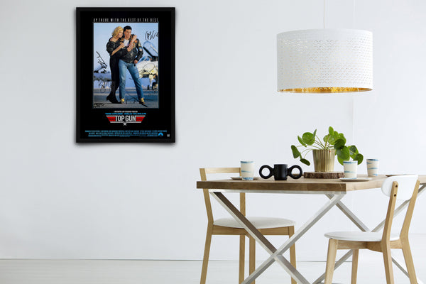 Top Gun Signed Poster with COA