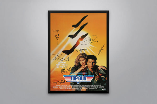 Top Gun Signed Poster with COA