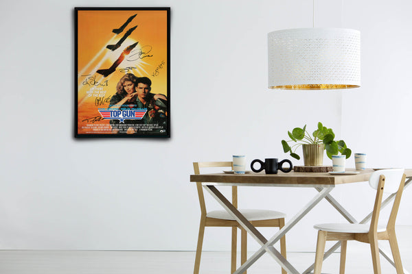 Top Gun Signed Poster with COA