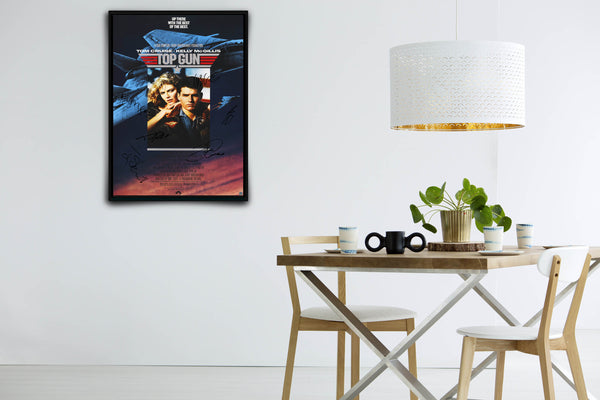 Top Gun Signed Poster with COA