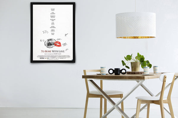 To Rome with Love Signed Poster with COA