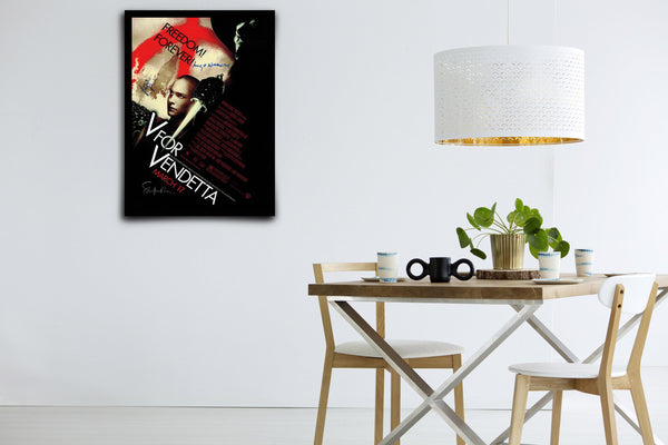 V for Vendetta Signed Poster with COA