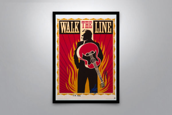 Walk The Line Signed Poster with COA