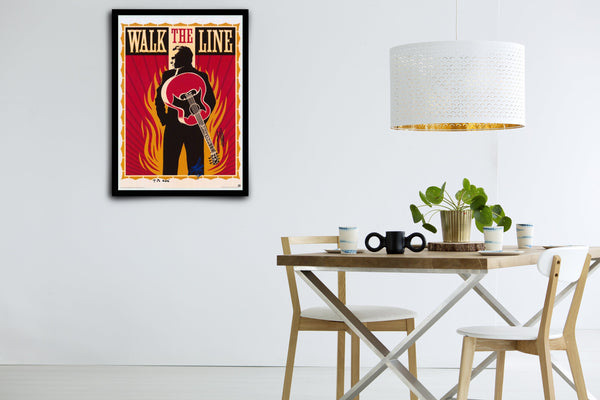 Walk The Line Signed Poster with COA