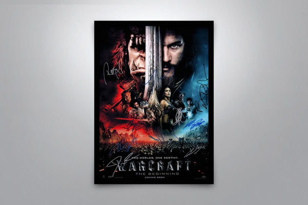 Warcraft: The Beginning Signed Poster with COA
