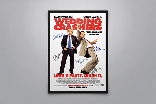 Wedding Crashers Signed Poster with COA