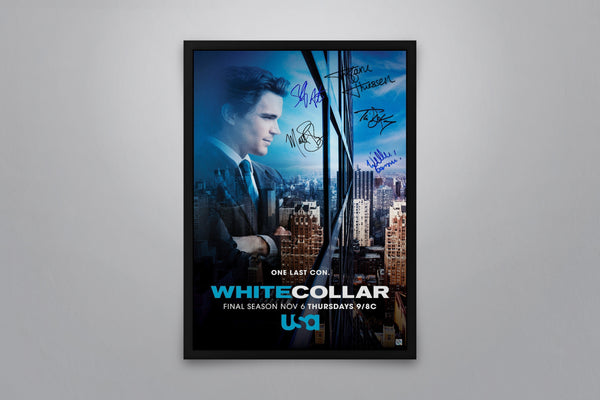 White Collar Signed Poster with COA