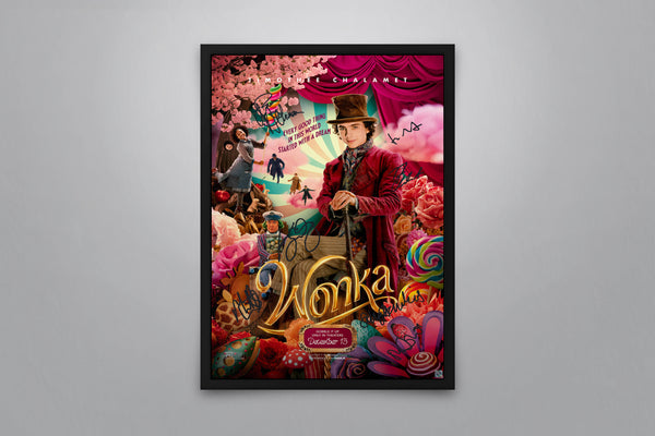 Wonka - Signed Poster + COA