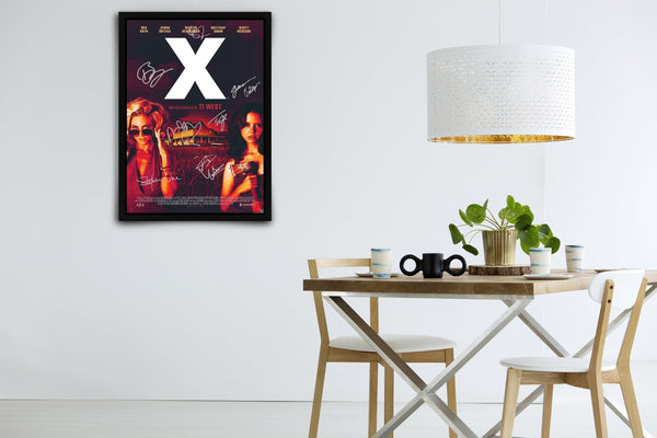 X Signed Poster with COA