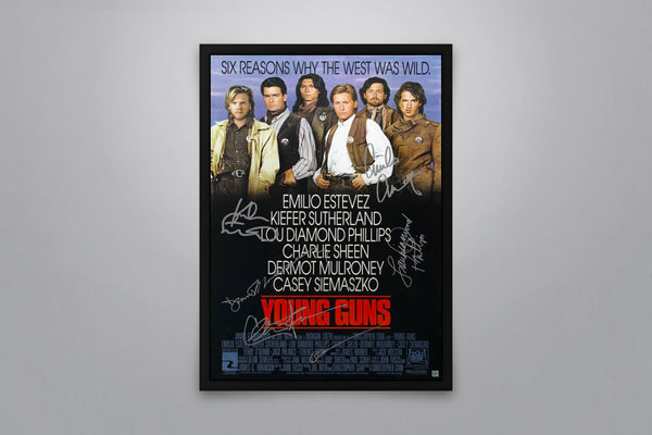 Young Guns Signed Poster with COA