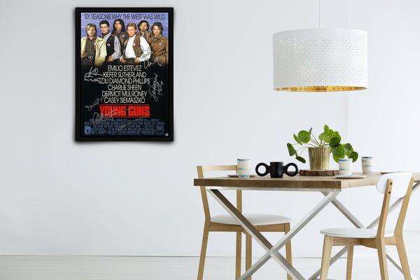 Young Guns Signed Poster with COA